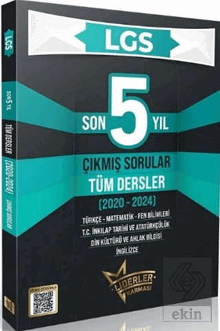 8. Sınıf LGS Tüm Dersler Çıkmış Sorular Son 5 Yıl Çözümlü