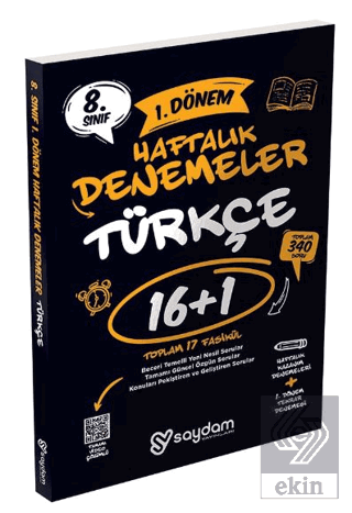 8. Sınıf LGS Türkçe 1. Dönem 16+1 Haftalık Kazanım