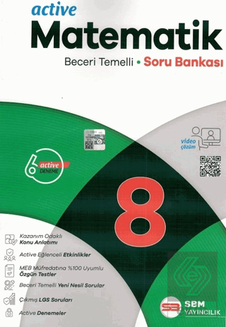 SBM Yayıncılık 8. Sınıf Matematik Active Soru Bank