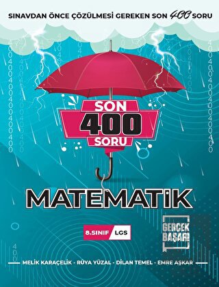 8. Sınıf Son 400 Soru Matematik Soru Bankası