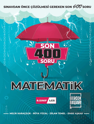 8. Sınıf Son 400 Soru Matematik Soru Bankası