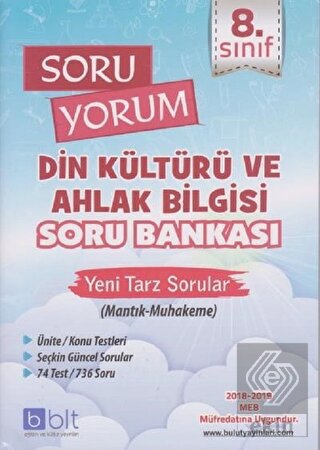 8. Sınıf Soru Yorum Din Kültürü ve Ahlak Bilgisi S