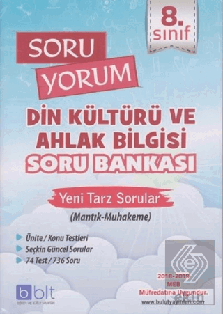 8. Sınıf Soru Yorum Din Kültürü ve Ahlak Bilgisi S