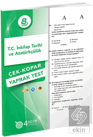 8. Sınıf T.C. İnkılap Tarihi ve Atatürkçülük Çek-K