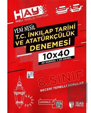 8. Sınıf T.C. İnkılap Tarihi ve Atatürkçülük HAY B