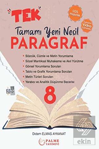 8.Sınıf Tek Paragraf Tamamı Yeni Nesil Soru Kitabı