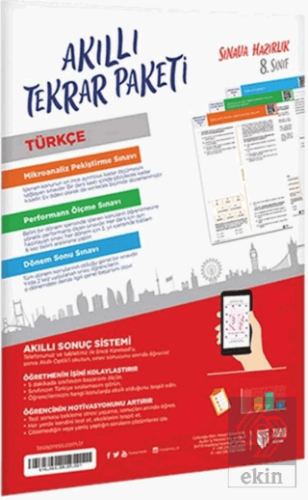 8. Sınıf Türkçe Akıllı Tekrar Paketleri