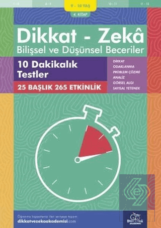 9-10 Yaş Dikkat - Zeka Bilişsel ve Düşünsel Beceri