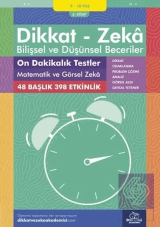 9-10 Yaş Dikkat - Zeka Bilişsel ve Düşünsel Beceri