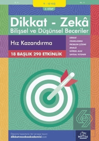 9-10 Yaş Dikkat - Zeka Bilişsel ve Düşünsel Beceri