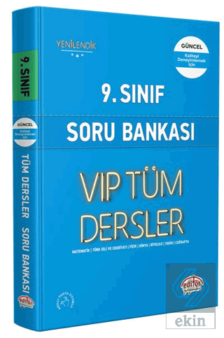 9. Sınıf VIP Tüm Dersler Konu Anlatımlı Mavi Kitap