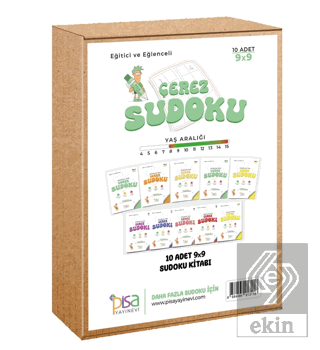 9x9 Eğitici ve Eğlenceli 10 Adet Çerez Sudoku Set