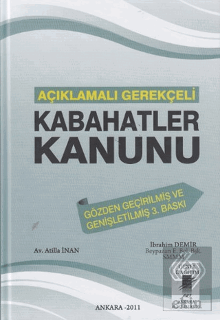 Açıklamalı Gerekçeli Kabahatler Kanunu