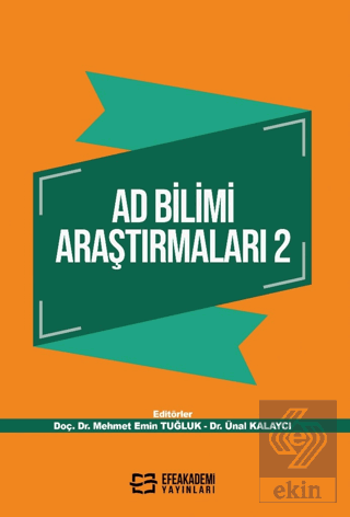 Ad Bilimi Araştırmaları 2