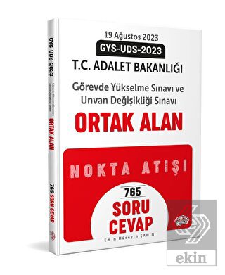 Adalet Bakanlığı Gys - Uds Ortak Alan Soru-Cevap