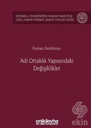 Adi Ortaklık Yapısındaki Değişiklikler