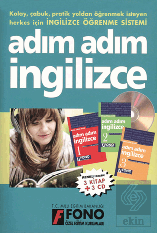 Adım Adım İngilizce (3 kitap + 3 CD)