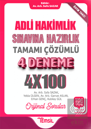 Adli Hakimlik Sınavına Hazırlık Tamamı Karekod Çöz