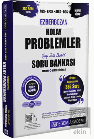 AGS-KPSS-ALES-DGS Ezberbozan Kolay Problemler Tamamı Çözümlü Soru Bank