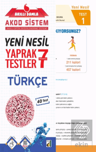 Akıllı Damla Türkçe Yeni Nesil Yaprak Testler - 7.