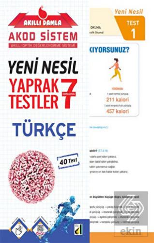 Akıllı Damla Türkçe Yeni Nesil Yaprak Testler - 7.