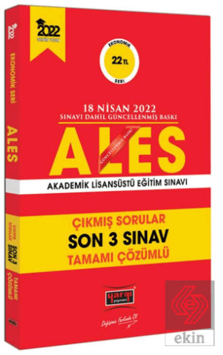 ALES Ekonomik Seri Son 3 Sınav Çıkmış Sorular