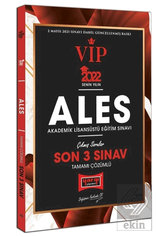 ALES VIP Tamamı Çözümlü Son 3 Sınav Çıkmış Sorular 2022