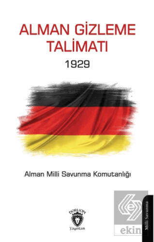 Alman Gizleme Talimatı 1929