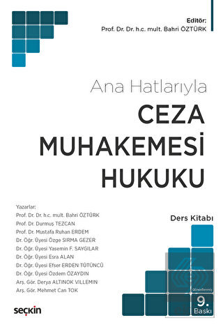 Ana Hatlarıyla Ceza Muhakemesi Hukuku