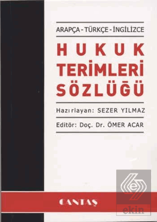 Arapça - Türkçe - İngilizce - Hukuk Terimleri Sözl