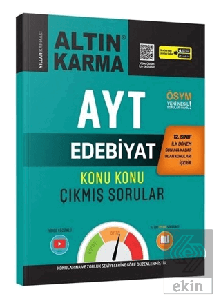 AYT 12. Sınıf 1. Dönem Edebiyat Konu Konu Çıkmış S