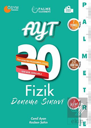 AYT 30 Fizik Deneme Sınavı (Palmetre Serisi)