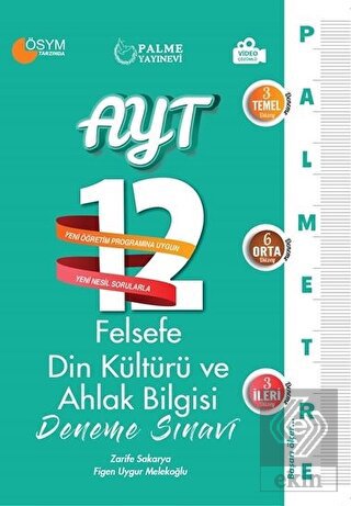 AYT Felsefe Din Kültürü ve Ahlak Bilgisi Palmetre