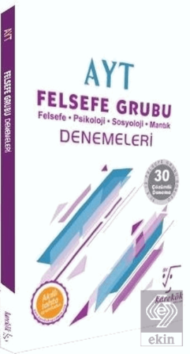 AYT Felsefe Grubu Denemeleri - 30 Çözümlü Deneme