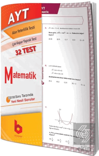 AYT Matematik Temel Yeterlilik Çek Kopar Yaprak Te