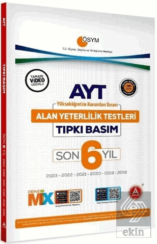 AYT Son 6 Yıl Tıpkı Basım Çıkmış Sorular