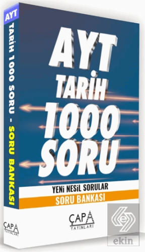 AYT Tarih 1000Soru Yeni Nesil Sorular - Soru Banka