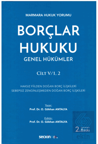 Borçlar Hukuku Genel Hükümler V/1.1