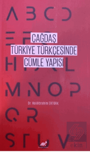 Çağdaş Türkiye Türkçesinde Cümle Yapısı