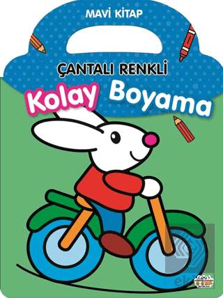 Çantalı Renkli Kolay Boyama- Mavi Kitap