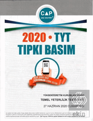 Çap Yayınları TYT 2020 Tıpkı Basım