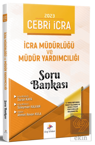 Cebri İcra İcra Müdürlüğü ve Müdür Yardımcılığı Soru Bankası