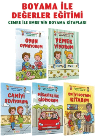 Cemre ile Emre'nin Boyama Kitapları (5 Cilt)