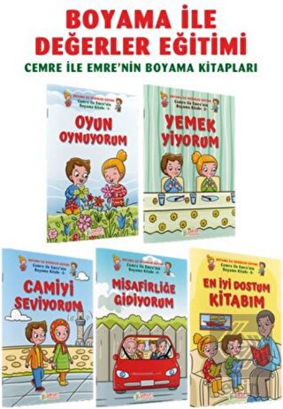 Cemre ile Emre'nin Boyama Kitapları (5 Cilt)