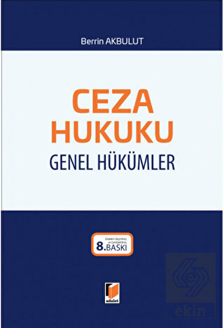 Ceza Hukuku Genel Hükümler (Ciltli)