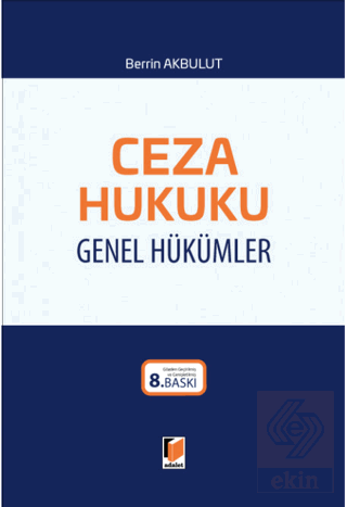 Ceza Hukuku Genel Hükümler (Ciltli)