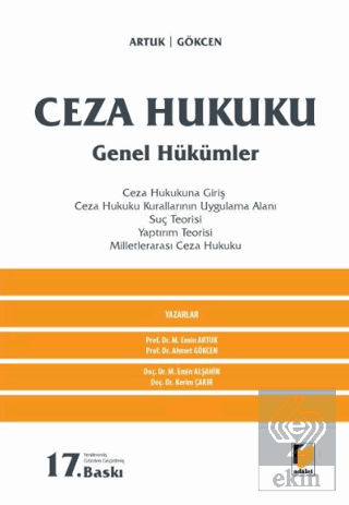 Ceza Hukuku Genel Hükümler