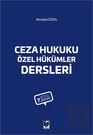 Ceza Hukuku Özel Hükümler Dersleri