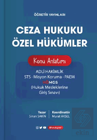 Ceza Hukuku Özel Hükümler Konu Anlatımı