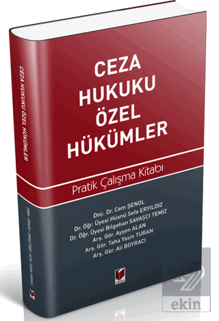 Ceza Hukuku Özel Hükümler Pratik Çalışma Kitabı